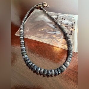 NWOT JAY KING STERLING SILVER SAPPHIRE NECKLACE, LONGEST 21"